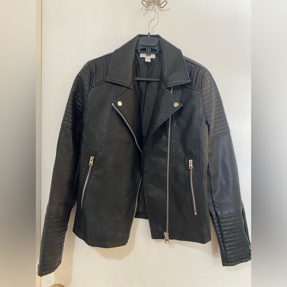 Topshop Faux Leather Jacket US 6